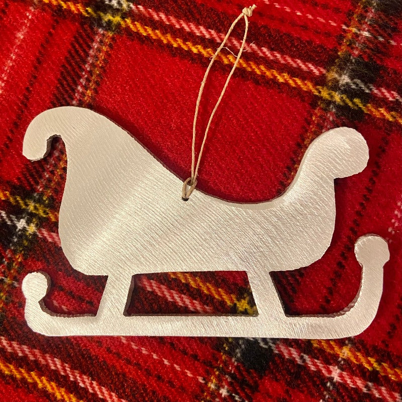 santa sleigh ornament