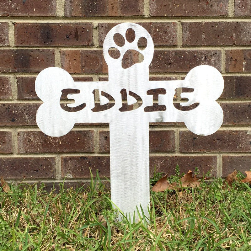 pet memorial cross stake