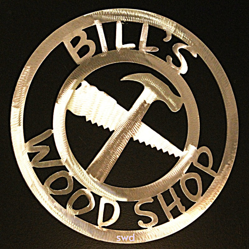 wood shop sign