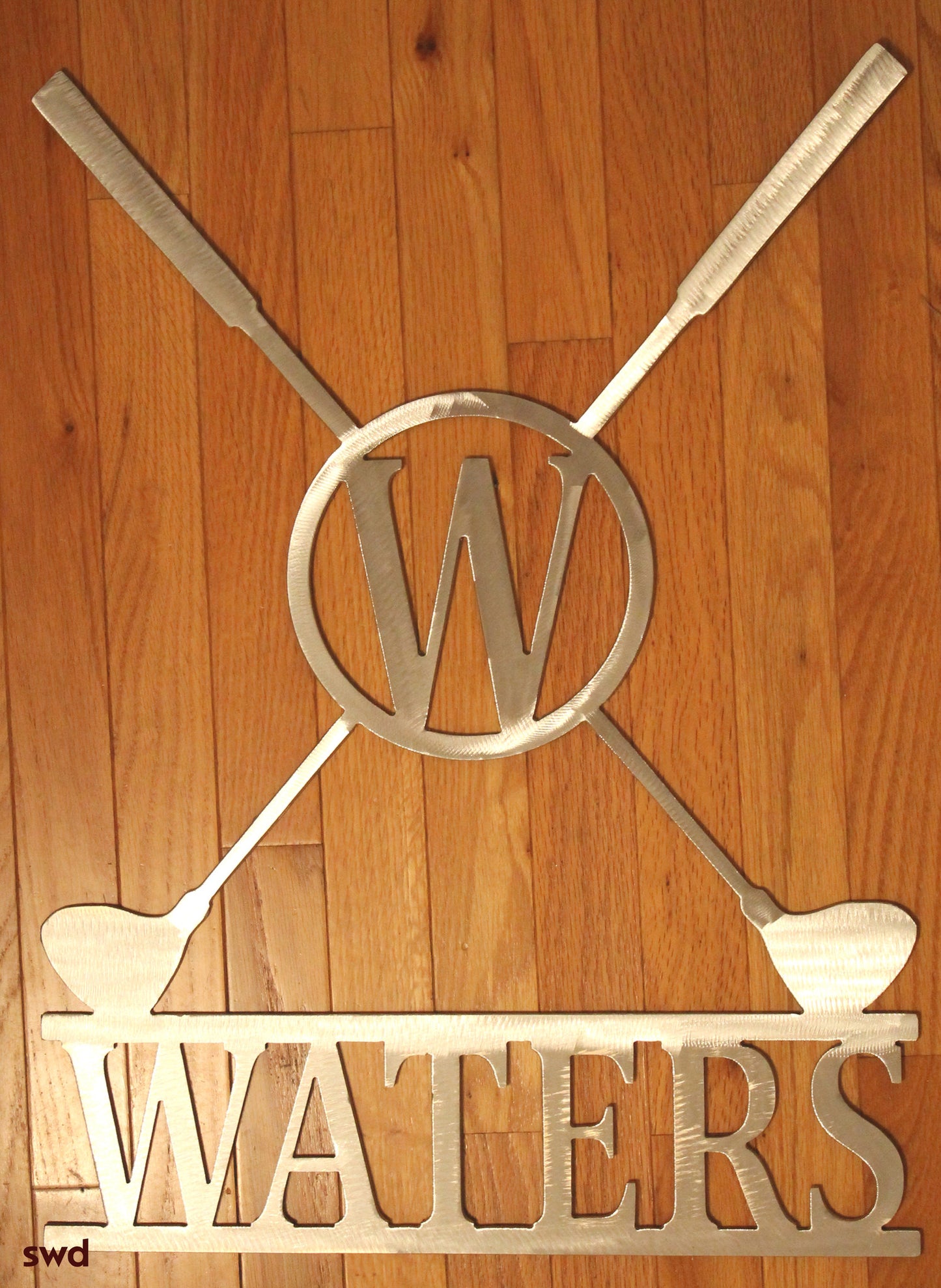 Monogrammed Golf Clubs with Family Name