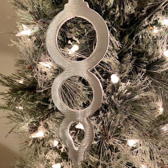 close up of circle ornament