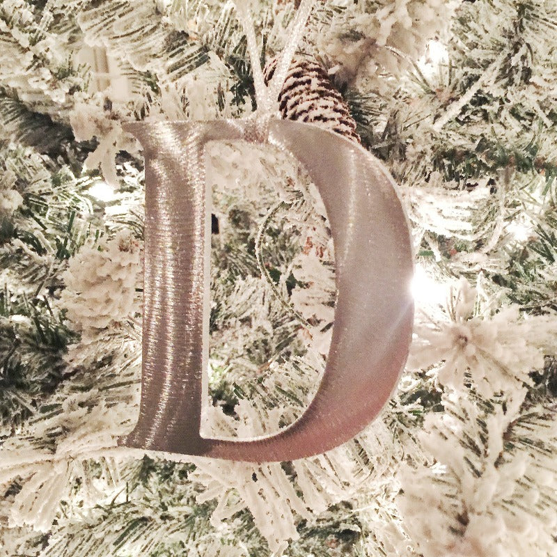 monogrammed ornament