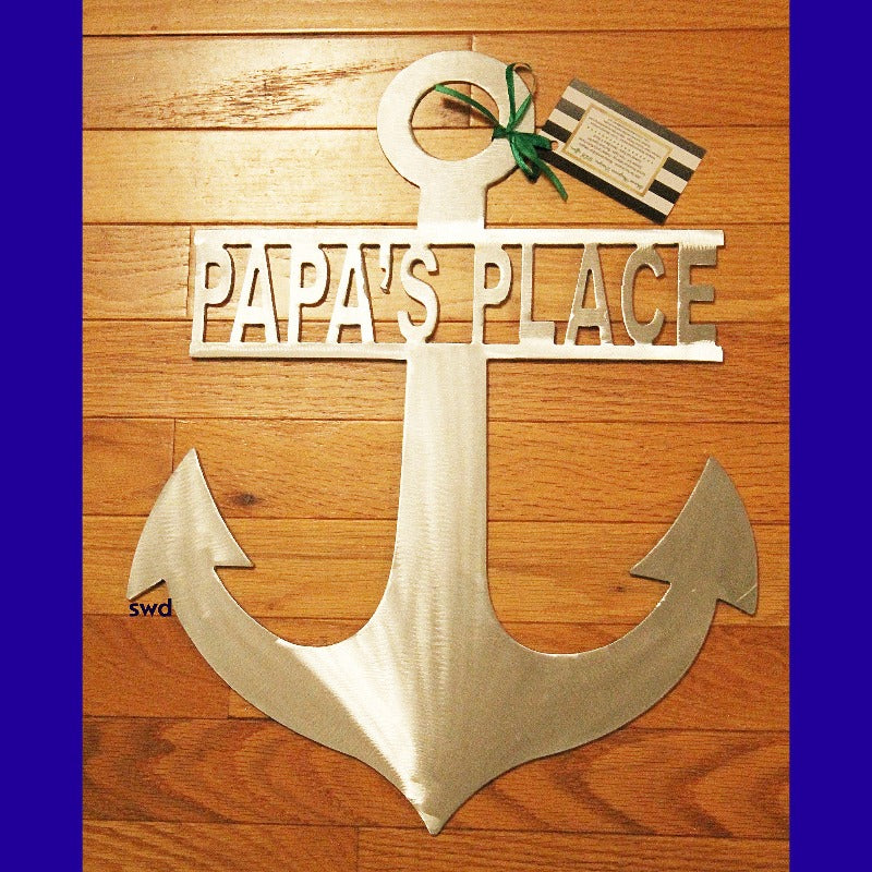 anchor monogram sign