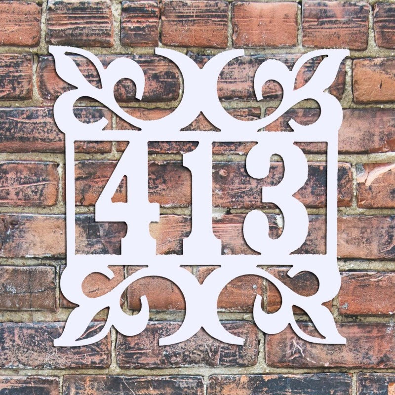 address sign aluminum